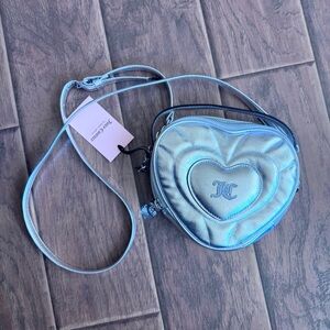 Juicy couture Heart-Shaped Metallic Crossbody Bag NWT